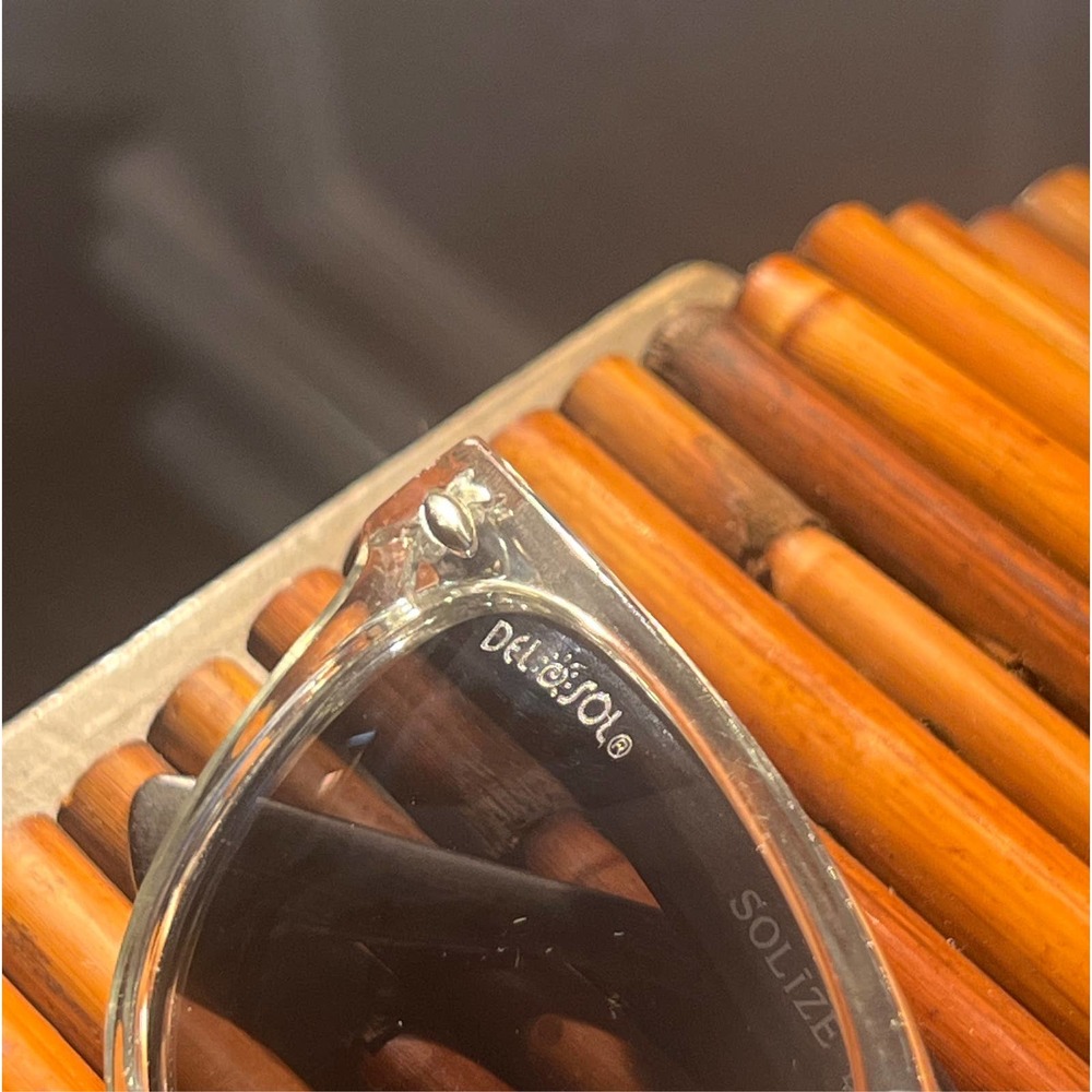 DelSol sunglasses lite grey silver mirror lens